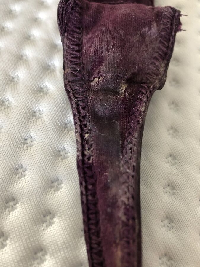 My sluts dirty panties.