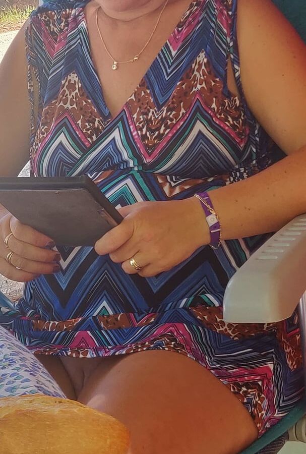 with knees up, pussy lips showing
