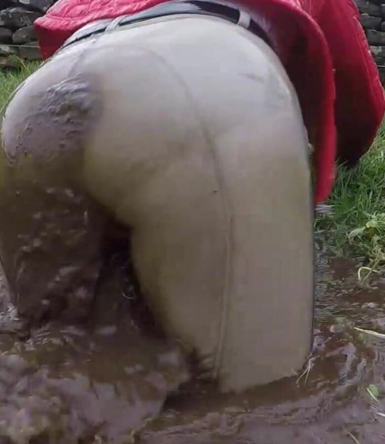 Wet or muddy jeans
