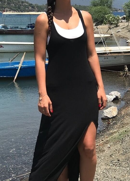 Turkish woman selling old clothes