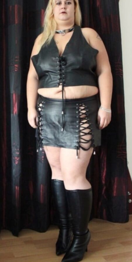 Pvc boots leather latex