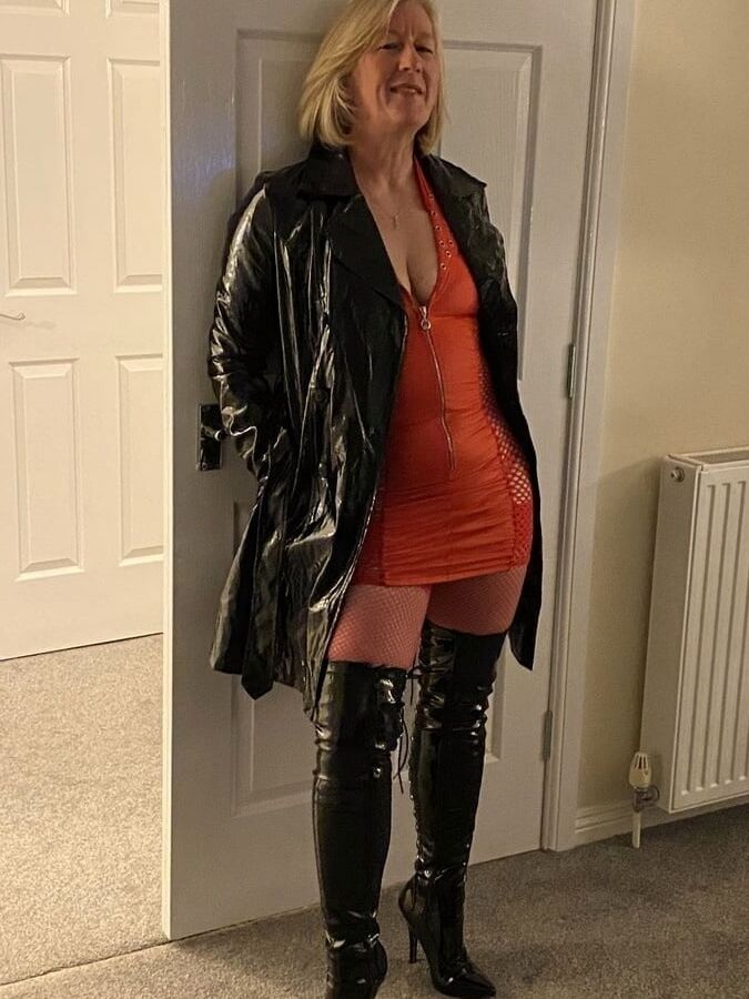 Pvc boots leather latex