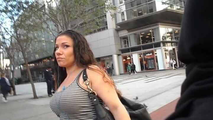 Striped Tank Top Beauty (Boob Cam ) Appreciation