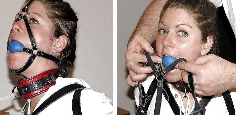 Sumissive girls get the gag