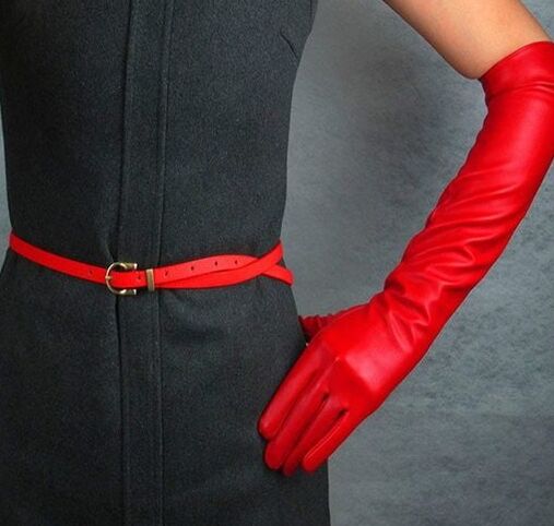 Red Leather Gloves - by Redbull