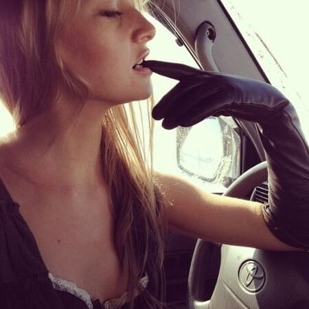 Black Leather Gloves - by Redbull