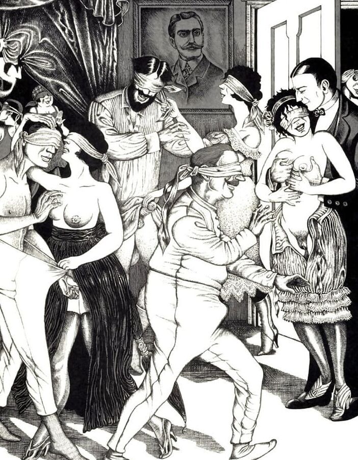 parties de jambes en l&;air: dessins