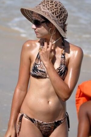 All types of women in the beach .