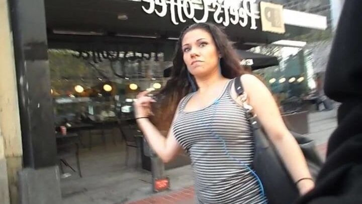 Striped Tank Top Beauty (Boob Cam ) Appreciation