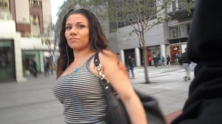 Striped Tank Top Beauty (Boob Cam ) Appreciation