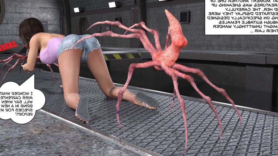 monster spider busty chick