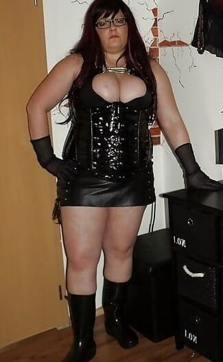 Pvc boots leather latex