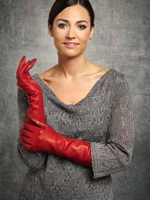 Red Leather Gloves - by Redbull