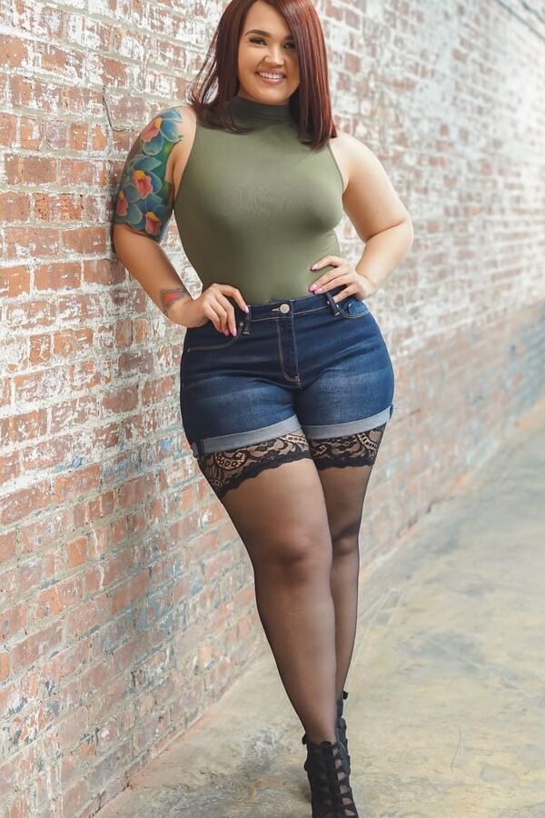 Light Skinned Thick BBW Ebony Stockings Pantyhose