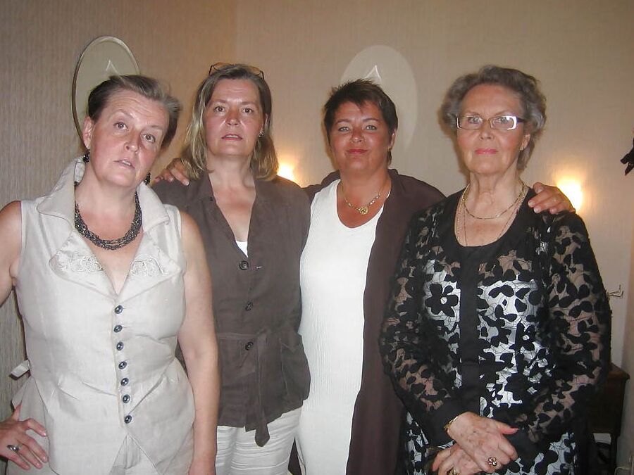 Beautiful granny with hot pantyhose .. would you fuck her?