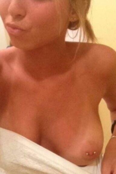 Sexy blonde tits