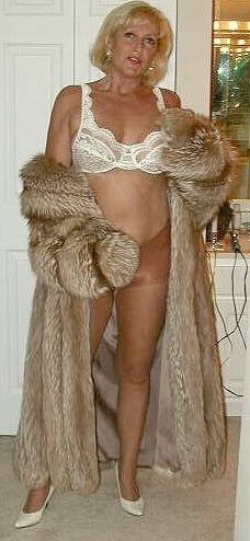 Pantyhose and a white bra