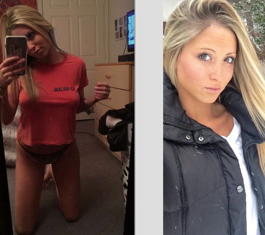 Sexy blonde tits