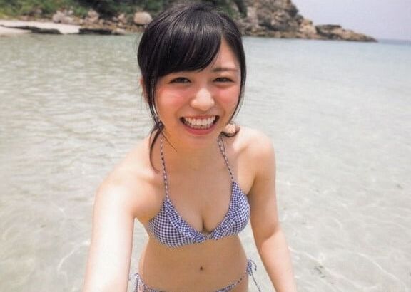 Japanese bikini girls at the beach