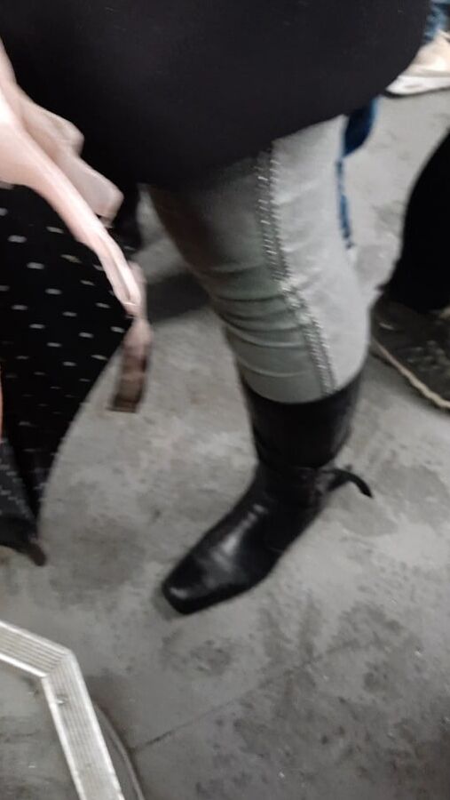 Boots in tram