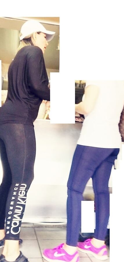 Madura riquisisima transparentando leggins