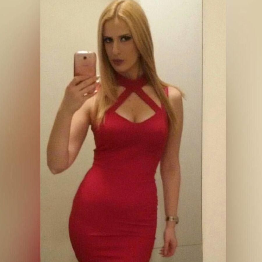 Serbian blonde whore girl big natural tits Jelena Stankovic