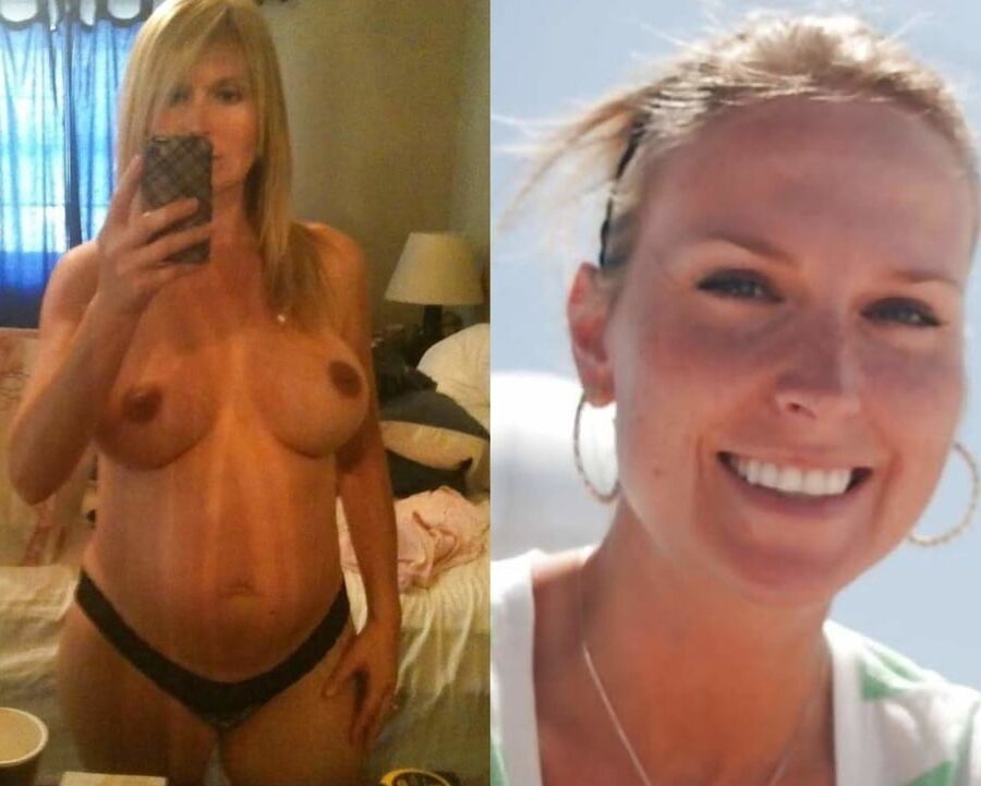 sexy amateur busty blonde MILF wife