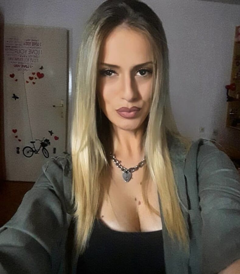 Serbian blonde whore girl big natural tits Jelena Stankovic