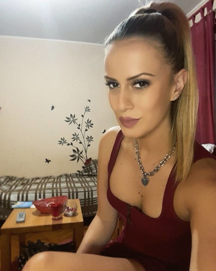 Serbian blonde whore girl big natural tits Jelena Stankovic