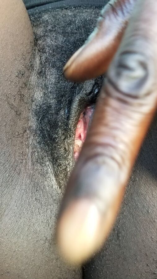 Dark black pussy