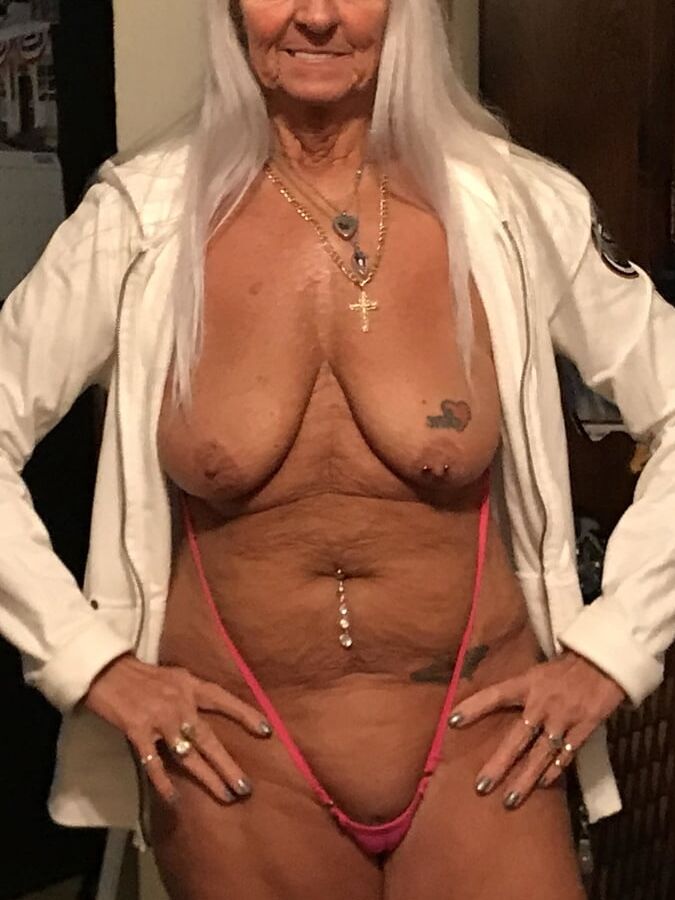 Blonde tan mature GILF