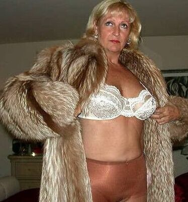Pantyhose and a white bra
