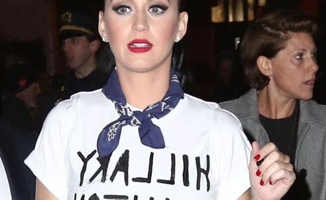 Katy Perry in redone Levi&;s jeans