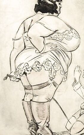 horny big granny drawing