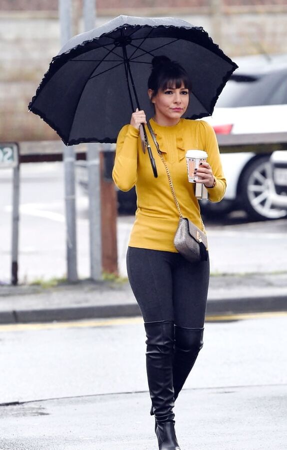 Female Celebrity Boots &amp; Leather - Roxanne Pallett