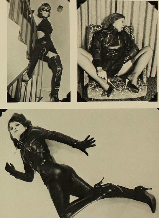 Retro Vintage Leather Latex Rubber