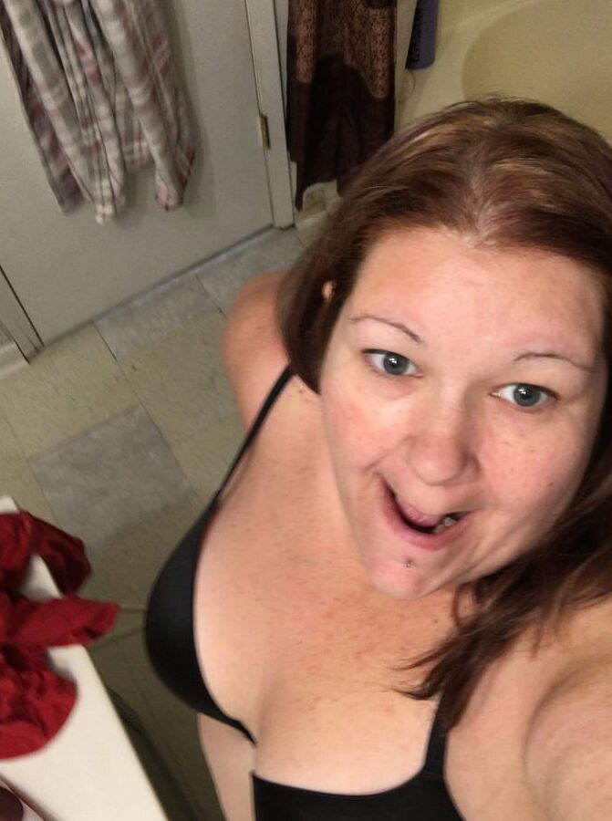 trying on some new bras