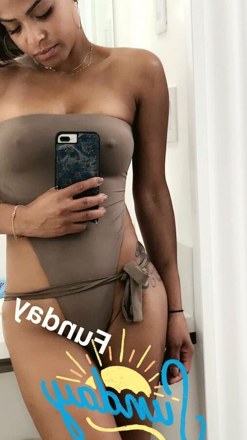 Christina Milian selfie seethrough feb