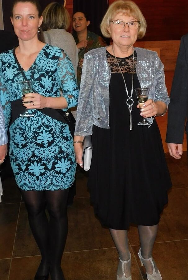 Wedding Guests in Pantyhose