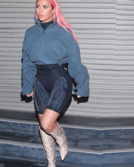 Female Celebrity Boots &amp; Leather - Kim K