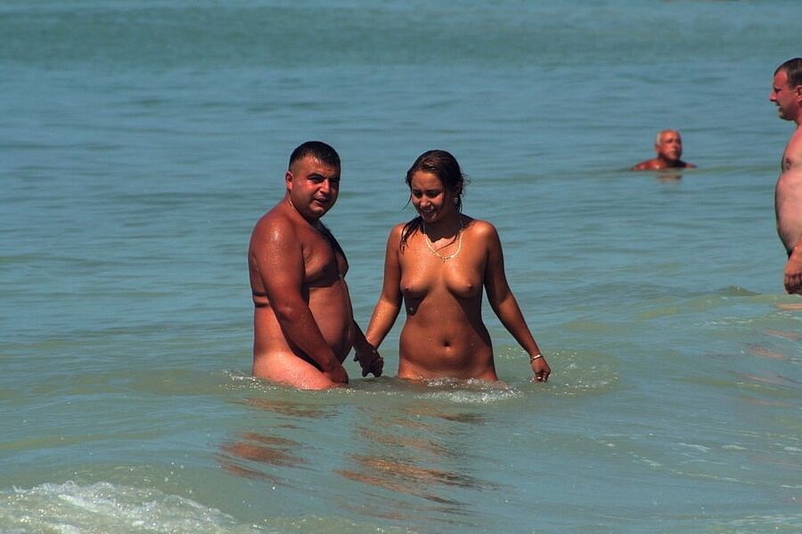 Nudist Couple Naked on the Fkk Beach
