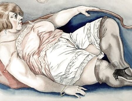 horny big granny drawing