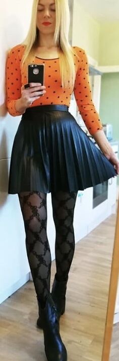 Lust for Leather &amp; Pantyhos- Rachel White