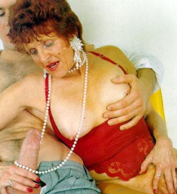 Granny likes young cocks.