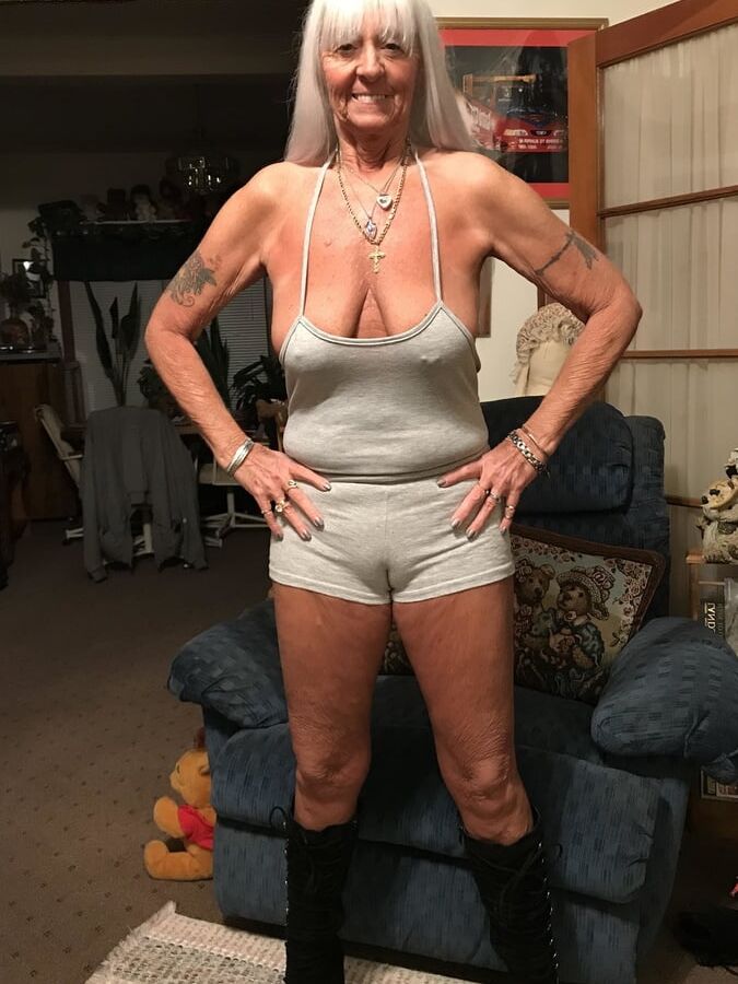 Blonde tan mature GILF