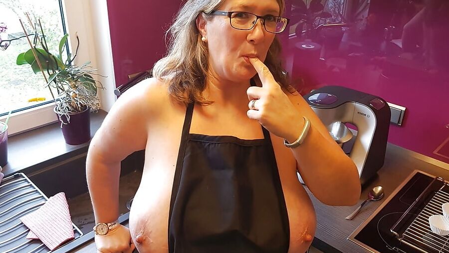 More hot matures in kitchen