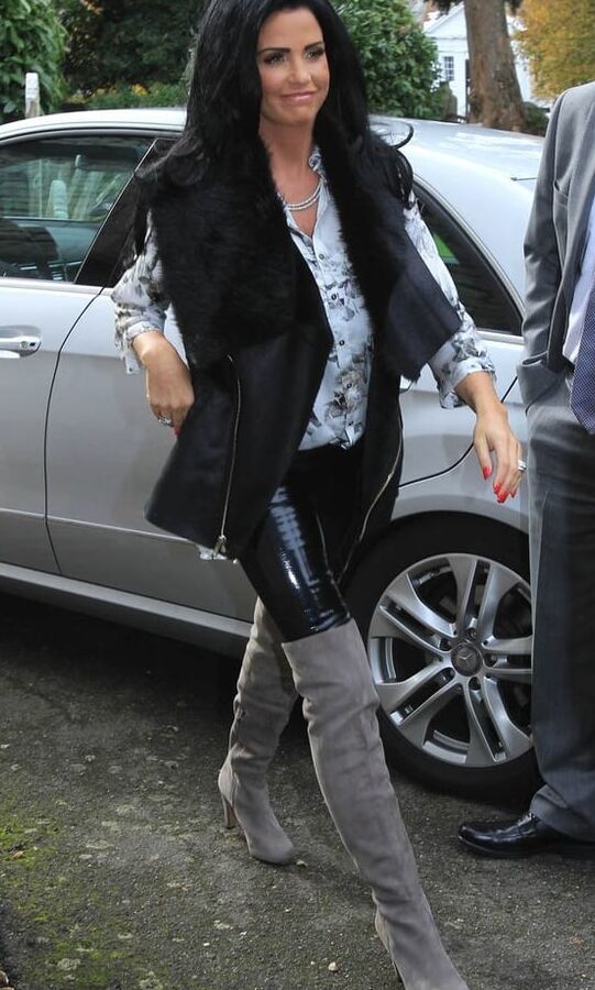 Female Celebrity Boots &amp; Leather - Katie Price