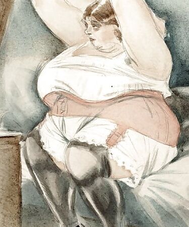 horny big granny drawing