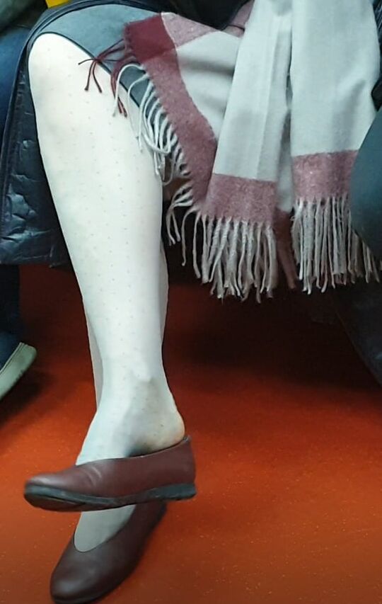 Beautiful granny with hot pantyhose .. would you fuck her?