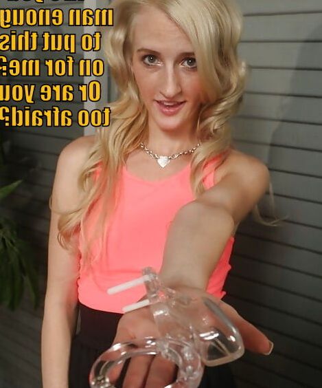 Chastity captions I made....